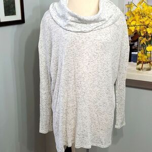 Women's top for motherhood nursing. Gray, cowl neck. Oversized large.